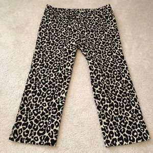 Lilly Pulitzer Jacquard Leopard Capris